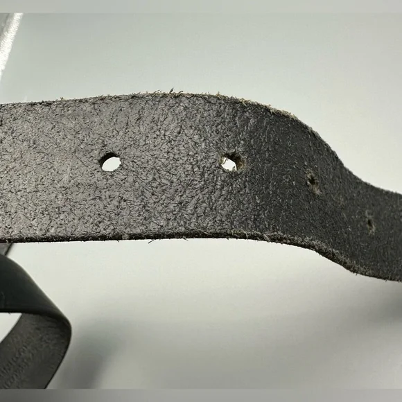 Madewell Belt Women’s XS Black Brass Buckle 26-32” Genuine Italian Leather - Picture 7 of 12